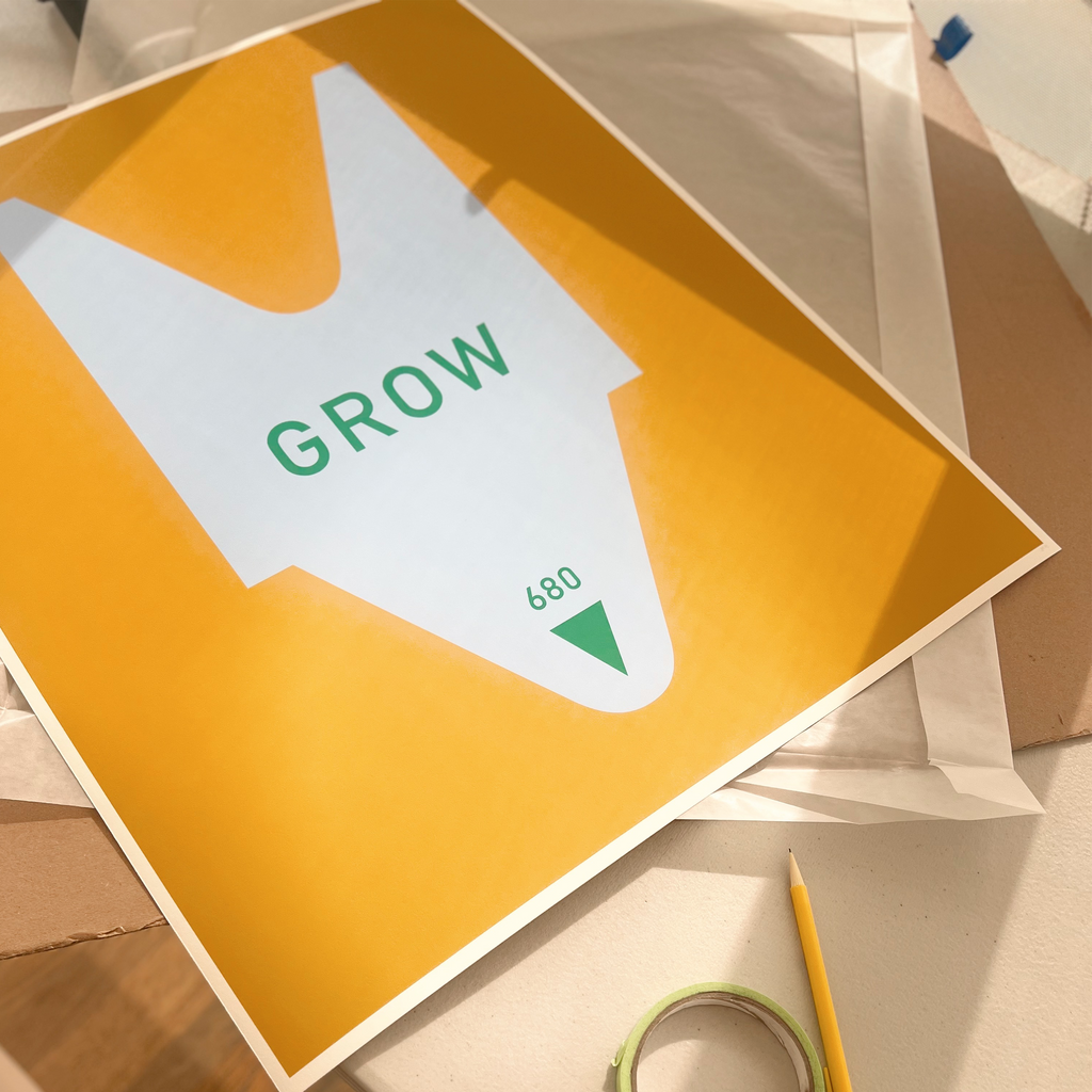 Limited edition ticket art print “Grow,” co-created with Erika de la Vega for The Green Pickle.